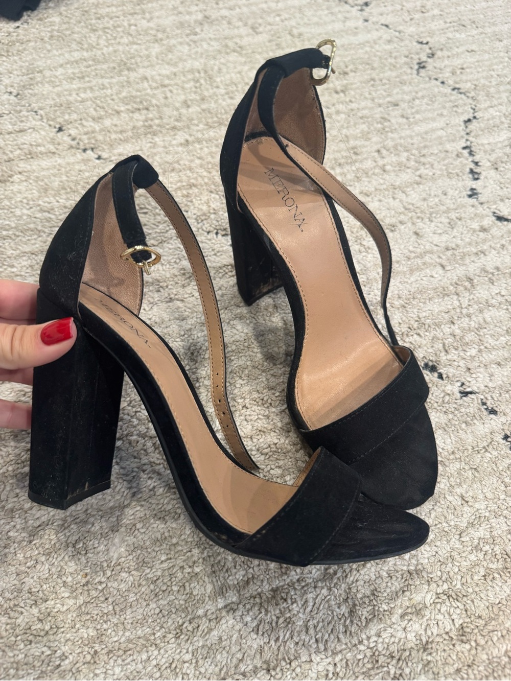 Merona black heels - Picture 2 of 5